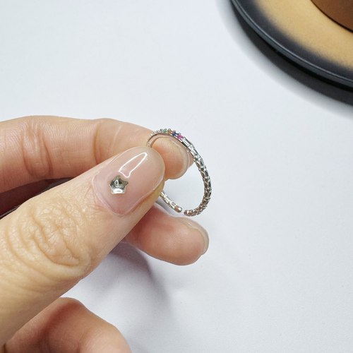 S925纯银戒指女简约轻奢气质