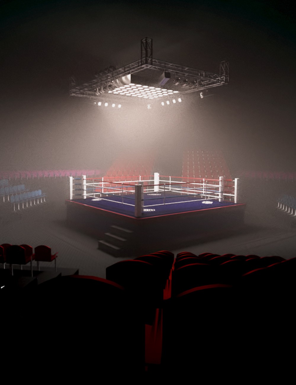 拳击竞技场 3D场景道具模型素材 maya 3dmax c4d ue4 unity游戏