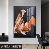 现代抽象艺术家居装 饰画民宿高级感软装 壁画客厅过道玄关小众挂画