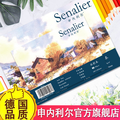 senalier申内利尔线圈16开水彩本