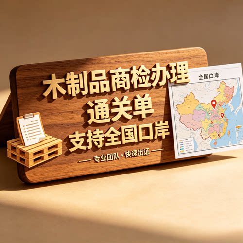办理木制品商检通关家具出口报关木制品出口商检证书木制品通关单