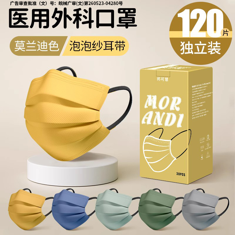 医用外科口罩一次性高颜值彩色