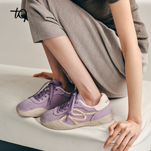 Talitaqoom脏脏系列2026年春季新款脏脏复古德训鞋厚底休闲tq女鞋
