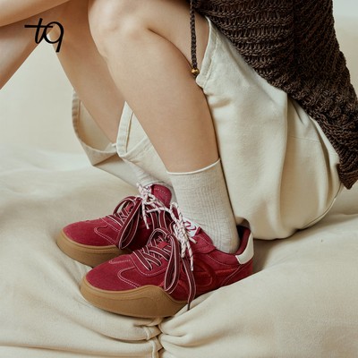 Talitaqoom厚底焦糖鞋德训板鞋女