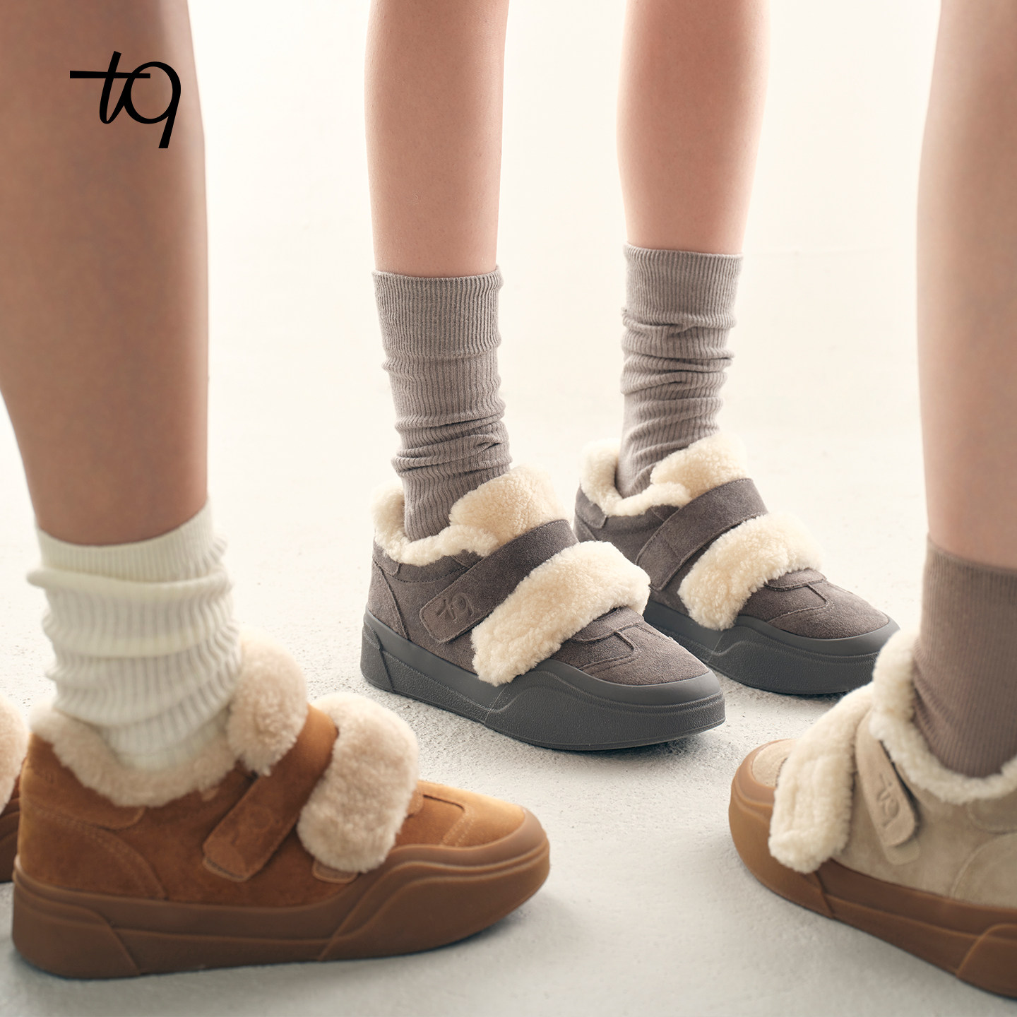 Talitaqoom绒面加绒保暖厚底毛毛休闲鞋,女鞋,休闲板鞋,淘宝优惠券,粉丝福利购,淘宝优惠卷
