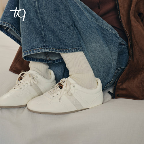 Talitaqoom抱枕系列2025秋季新款软底芭蕾风时尚复古休闲德训鞋tq