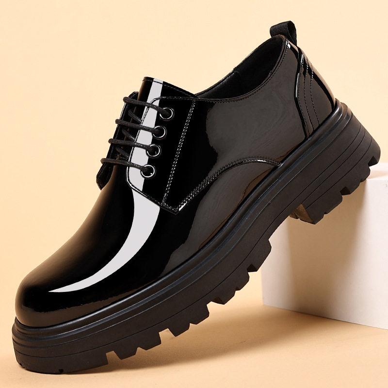 厚底正装商务休闲英伦皮鞋男男士西装鞋大头亮面新郎婚鞋,流行男鞋,正装皮鞋,淘宝优惠券,粉丝福利购,淘宝优惠卷