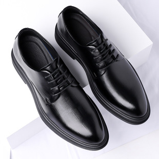 商务正装 德比鞋 男士 皮鞋 潮流新郎结婚鞋 新款 厚底尖头韩版 子 男秋季