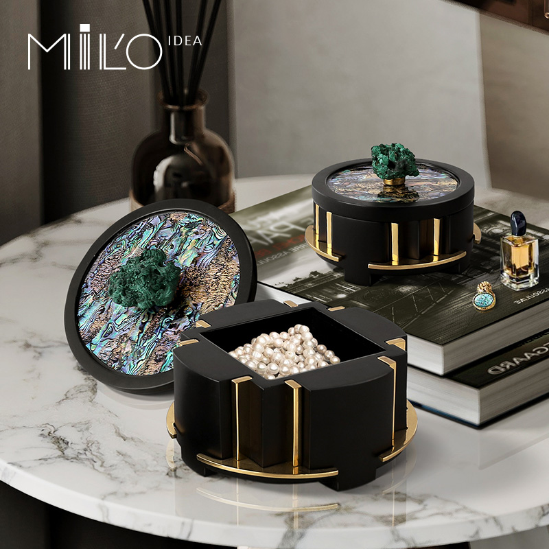 卧室玄关轻奢鲍鱼贝首饰盒