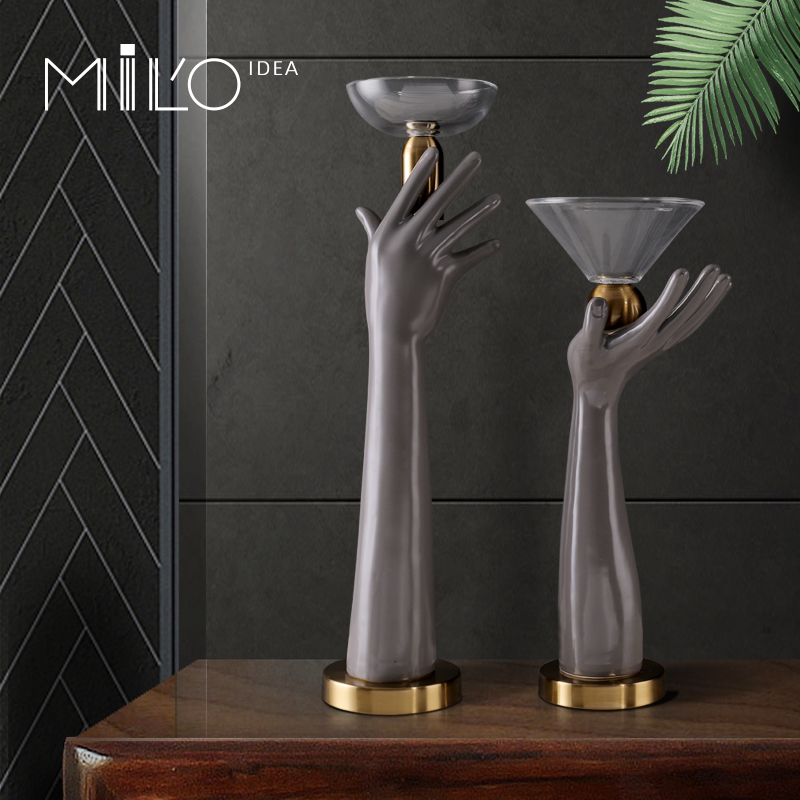 陶瓷雕塑客厅桌面创意酒柜装饰品