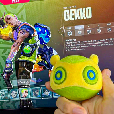 无畏契约周边玩偶盖克嗨宝毛绒团子瓦罗兰特棉花娃娃钥匙扣挂件