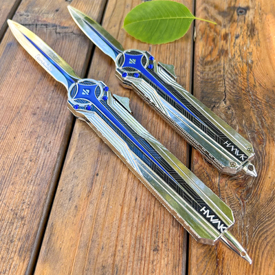 三角洲行动周边北极星刀怜悯弹簧可伸缩刀影锋金属合金模型未开刃