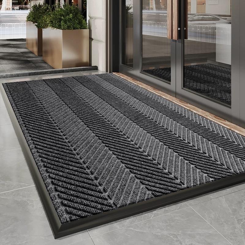 高级进门防滑地垫商用大门门口家用吸水脚垫地毯定制logo入户门垫