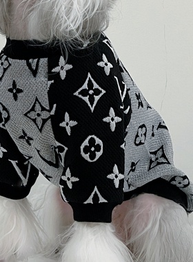 宠物卫衣衣服休闲运动时尚新款秋冬款加棉大中小型犬比熊雪纳瑞