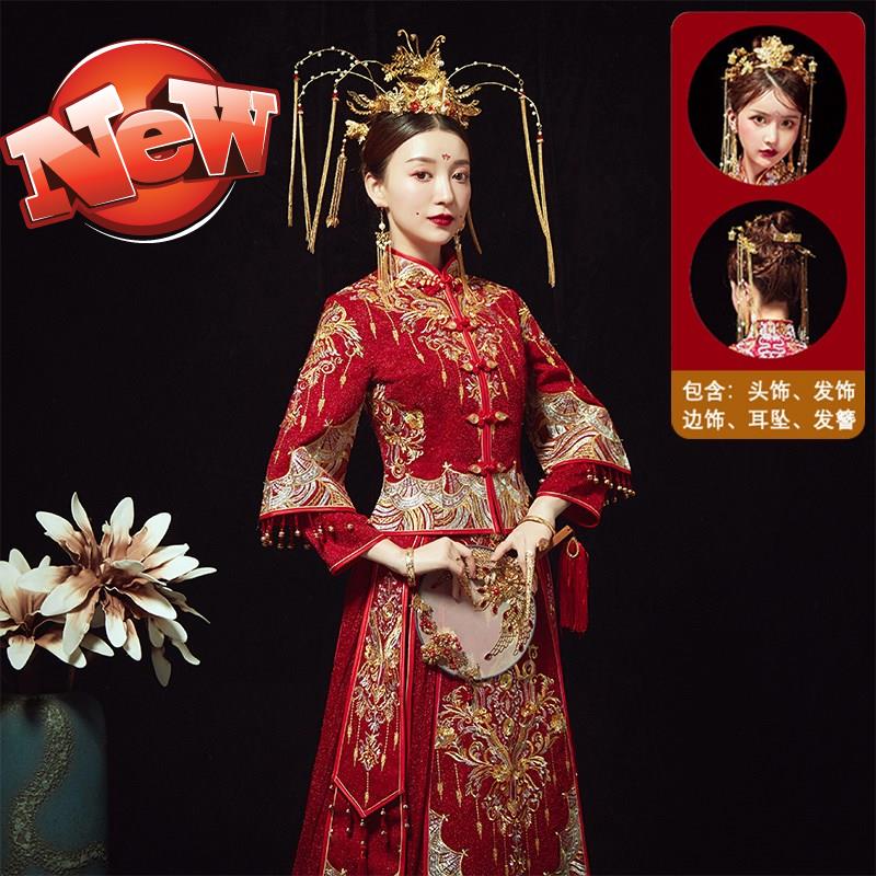 秀禾服2020新款新q娘秀禾礼服情侣中式婚纱婚服结婚古装禾服嫁衣|ruв категории Женская одежда, Cвадебные платья, ципао - от Buy2taobao.com для оказания профессиональной услуги покупки агента Taobao