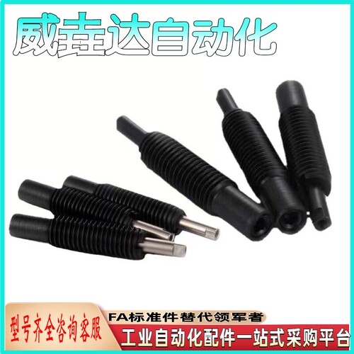 弹簧柱塞 前端带螺纹型轻载型PJLTP12/16/20 重载型PJHTP12/16/20