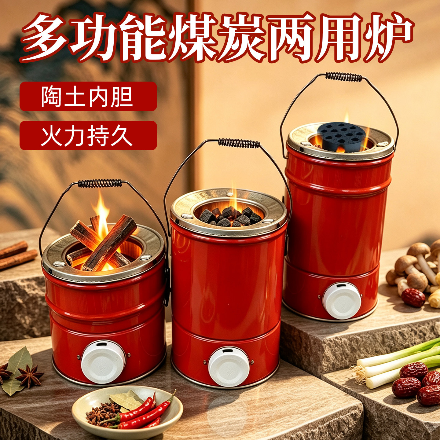 老式蜂窝煤炉藕煤炉子家用烧水熬汤炖菜烧烤炭火炉户外烤火取暖炉
