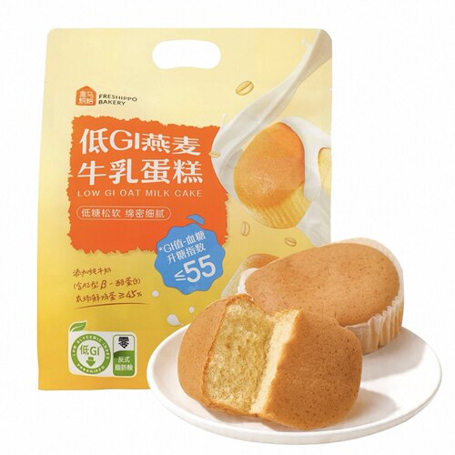盒马低GI燕麦牛乳蛋糕320g
