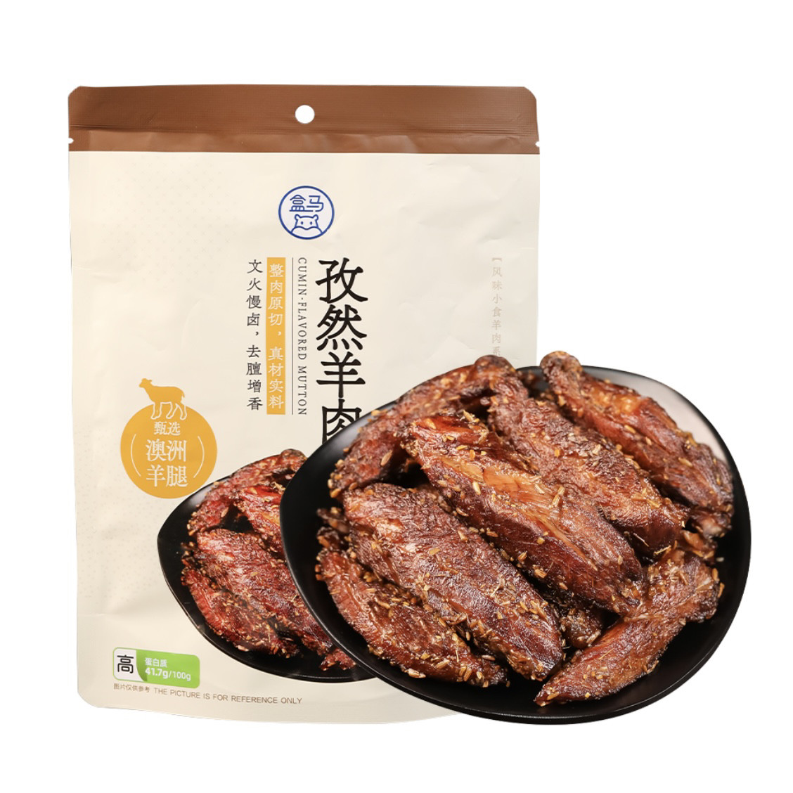 盒马孜然羊肉低龄澳洲羊腿肉文火慢卤富含蛋白质内含独立小袋促销