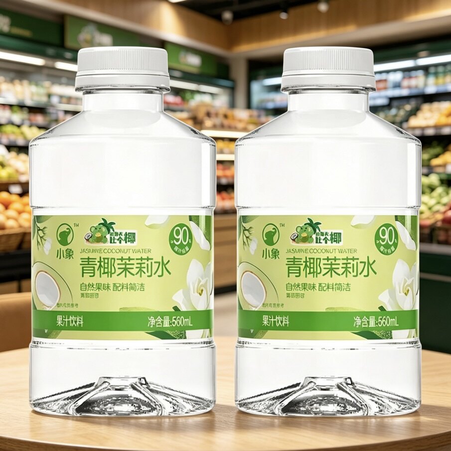 美团小象青椰茉莉水560ml*2瓶泰国丹嫩沙多椰子广西横州茉莉花