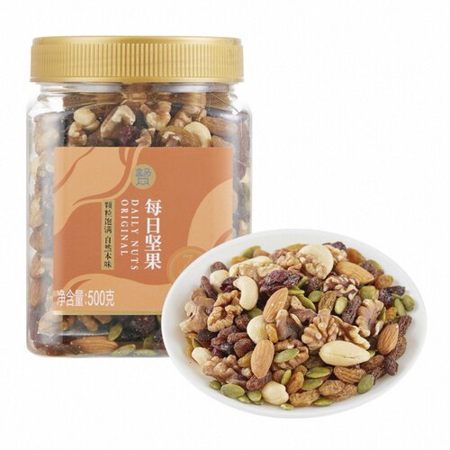 盒马MAX每日坚果500g核桃仁腰果