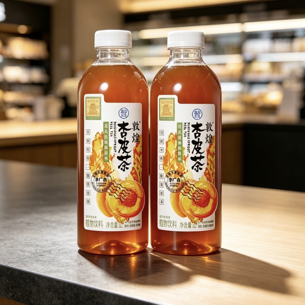 盒马敦煌杏皮茶1L酸甜生津自然杏香李广杏火锅解腻冰镇口感更佳