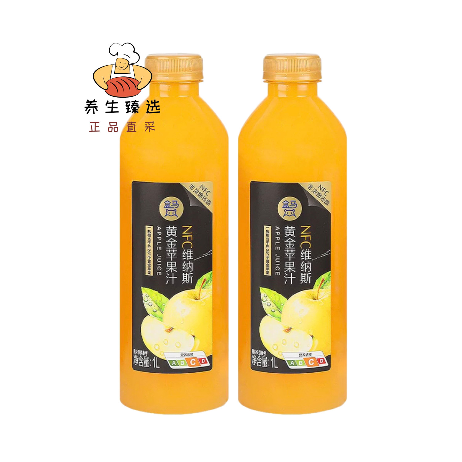 盒马NFC维纳斯黄金苹果汁1L图片