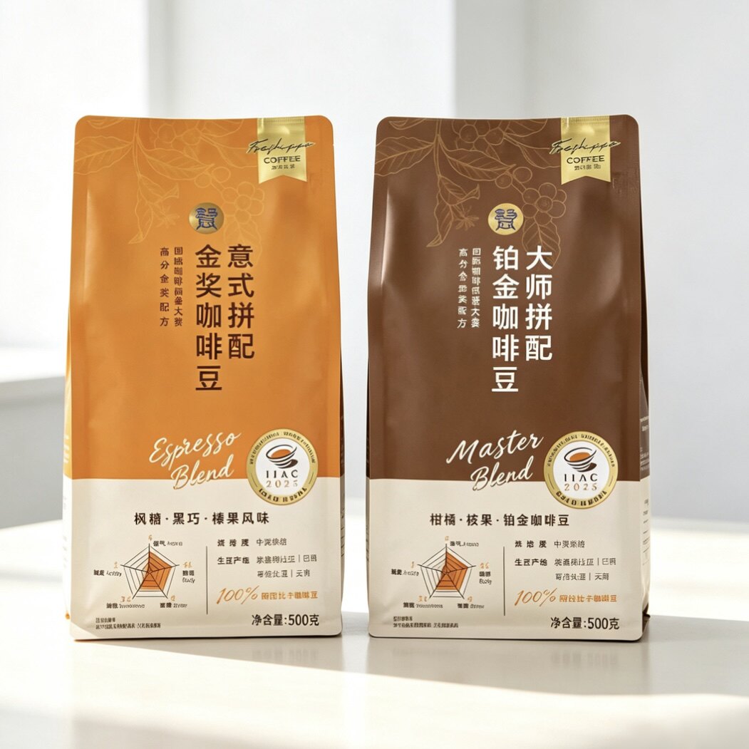 盒马色琥珀意式大师铂金咖啡豆