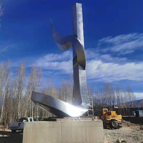 金属不锈钢廊架长廊室内外廊架广场景观异形不锈钢标志物雕塑