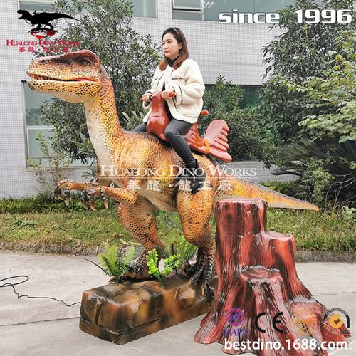 新品款骑乘恐龙仿真恐龙模型制作景区商场游乐园流量设备.