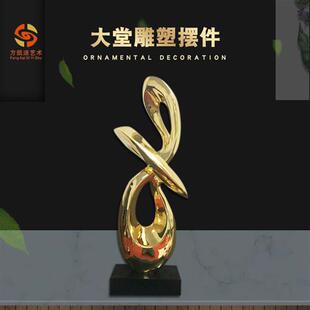 欧美现代大型抽象样板房酒店会所玄关家居艺术品装饰大堂雕塑摆件