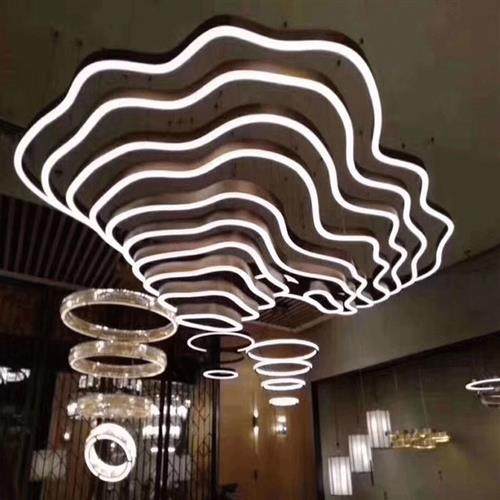 订制异型铝材LED线条灯大堂售楼部沙盘工程灯梯田方框组合灯,家装灯饰光源,客厅吊灯,淘宝优惠券,粉丝福利购,淘宝优惠卷