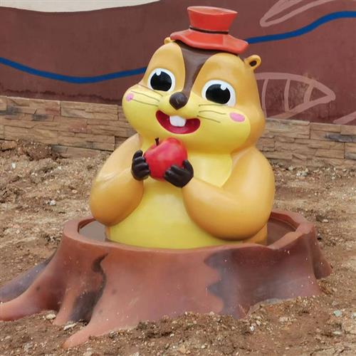 大型卡通玻璃钢景观小品门口迎宾装饰美陈摆件户外创意玻璃钢雕塑