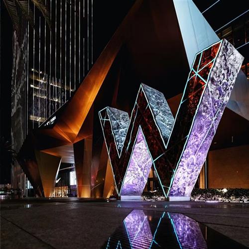 玻璃钢不锈钢仿铜卡通招牌游乐场创意设计门头艺术字