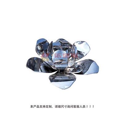 龙岗区不锈钢荷花景观广场雕塑小池金属喷泉酒店门口美陈