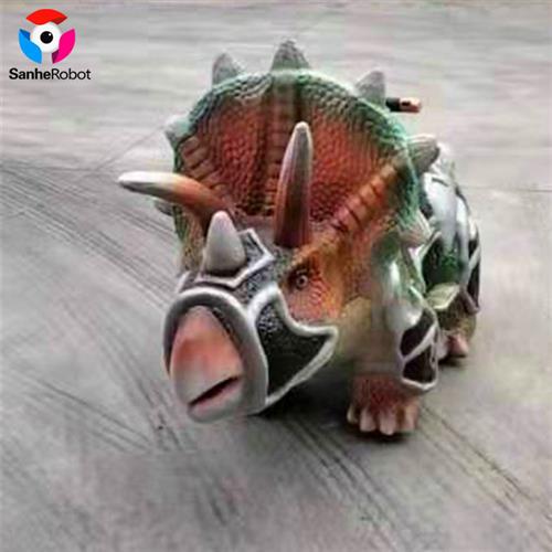 商场乐园儿童骑行娱乐设备仿真恐龙电动童车可扫码遥控工厂直销