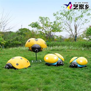 七星瓢虫雕塑户外园林景观农场景区公园仿真昆虫甲虫装饰大型摆件