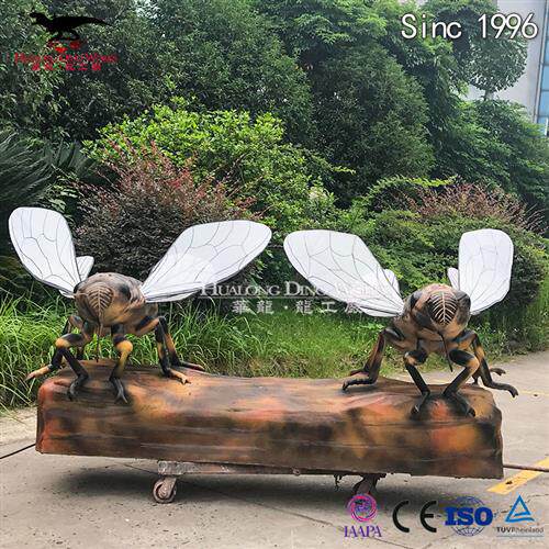 自贡源头厂家设计制作仿真昆虫机械电动蜜蜂可动森林主题产品