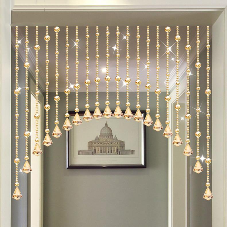 分隔轨道吊帘水晶珠帘卧室客厅悬挂欧式店铺软装过道防水吊坠隔断|ruв категории домашний ткань, занавес, занавес и аксессуары, занавес/занавес - от Buy2taobao.com для оказания профессиональной услуги покупки агента Taobao