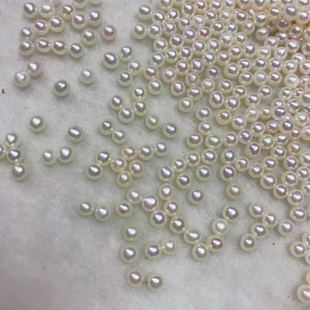 小耳钉1.8mm以上可以打半孔 做镶嵌 6A圆珠迷你小珍珠0.8 5mm