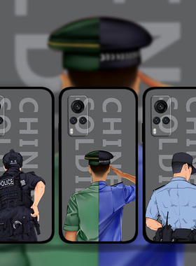 适用VIVOx200x100Ultrax90Prox80x70x60警察警员手机壳警校生iQOO13辅警大蜀黎周边照片定制s30s21s20s19s18e