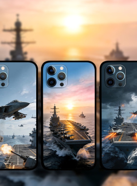 适用iPhone17ProMax中国航母军旅风手机壳军迷苹果16e15plus13Mini12p14p8巡海舰XR液态硅胶se3照片定制XsMax