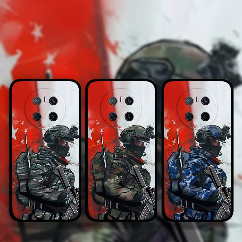 适用华为mate70Pro60p50e40军旅风手机壳Pura70兵哥哥部队爱国周边nova13p12Ultra11p10se照片定制畅享70Pro