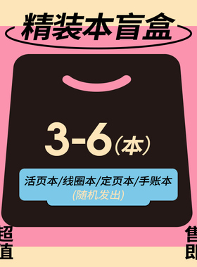 never盲盒笔记本活页本手账本福袋精致学生记事本文具随机