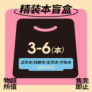 never盲盒笔记本活页本手账本福袋精致学生记事本文具随机