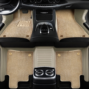 奔驰专用脚垫E级E300L E260L E350eL 进口标轴真皮全包围百德脚垫