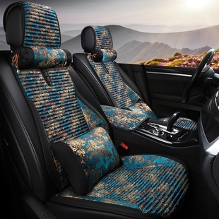 专用于雷克萨斯gx400 460座垫凌志lx570七座荞麦壳亚麻座套汽车坐