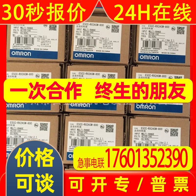 OMRON原装全新 温控器E5GC-RX0ACM-000