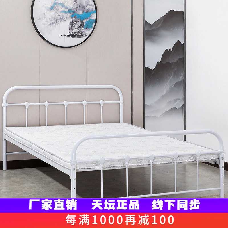 欧式简约铁床铁艺床双人床单人床铁架床1.5米1.8米家儿童床公主床