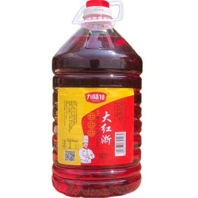 食品醋5L九味佳大红浙红醋食醋红米醋凉菜炒菜调料泡萝卜吞水饺